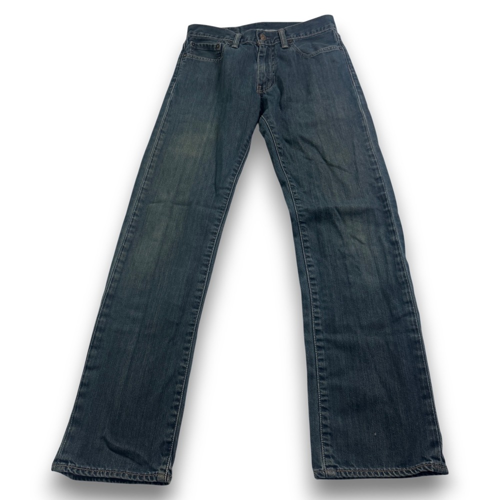 Levis 514 Straight Fit Mens Jeans 28x32 Dark Wash Blue Denim 100% Cotton 0112